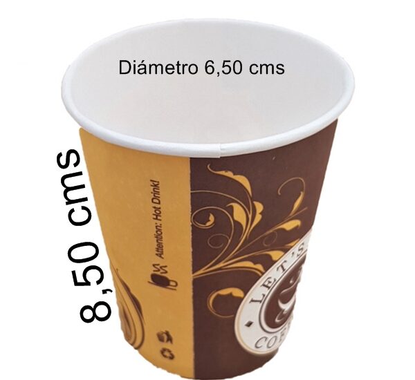 9103 VASO CARTON 6 OZ DECORADO
