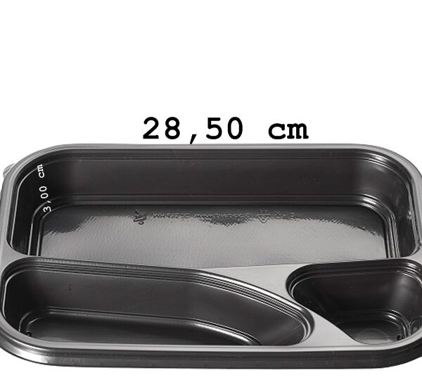 9119 BANDEJA 3 COMMPARTIMENTOS BASE NEGRA